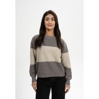 MELA Rippstrick Pullover Style ADAH STRIPES aus 100% Bio-Baumwolle