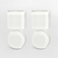 ALEXASCHA Geometrische Statement Ohrringe aus Glas | Bauhaus Design | 16 Farbkombinationen