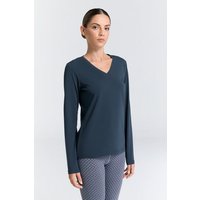 Leela Cotton Damen V-Neck Langarmshirt