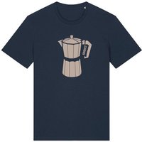 Spangeltangel T-Shirt bedruckt, Kaffee Addict, Siebdruck, Herren, Bio-Baumwolle