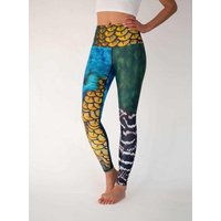 Arctic Flamingo Yoga Leggings Damen PFAU aus 78% ECONYL® regeneriertem Nylon