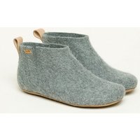 Magicfelt 743 Hüttenschuhe aus 100% Merino-Wolle - Hausschuh für Damen & Herren - Made in Tirol - Hochwertige & robuste Ledersohle