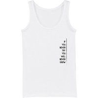 Human Family Bio Damen Tanktop "Gleam - If U try" in 6 Farben aus Bio-Baumwolle