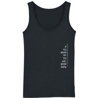 Human Family Bio Damen Tanktop "Gleam - If U try" in 6 Farben aus Bio-Baumwolle