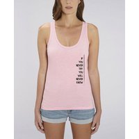 Human Family Bio Damen Tanktop "Gleam - If U try" in 6 Farben aus Bio-Baumwolle