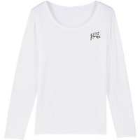 Human Family Bio Damen Longsleeve Shirt - Joker "100 % Human" in 3 Farben aus Bio-Baumwolle