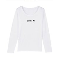 Human Family Bio Damen Longsleeve Shirt - Joker "Save the Bees" in 3 Farben aus Bio-Baumwolle