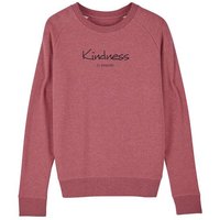 Human Family Bio Damen Sweatshirt - Feel Kindness - in 4 Farben mit 85 % Bio-Baumwolle