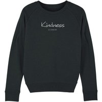 Human Family Bio Damen Sweatshirt - Feel Kindness - in 4 Farben mit 85 % Bio-Baumwolle