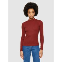 KnowledgeCotton Apparel Langarmshirt - Rib high neck long sleeved - aus Bio-Baumwolle