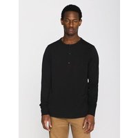 KnowledgeCotton Apparel Sweatshirt - BO long sleeve henley - aus Bio-Baumwolle