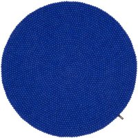 myfelt Filzkugelteppich rund, 100% Schurwolle