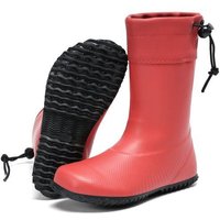 SAGUARO Gummistiefel Barfußschuhe vegan Winter Regen Stiefel Naturkautschuk gefüttert