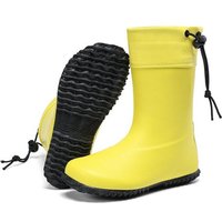 SAGUARO Gummistiefel Barfußschuhe vegan Winter Regen Stiefel Naturkautschuk gefüttert