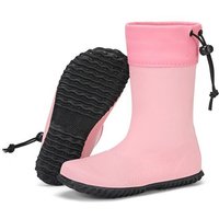 SAGUARO Gummistiefel Barfußschuhe vegan Winter Regen Stiefel Naturkautschuk gefüttert