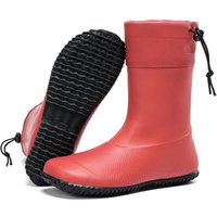 SAGUARO Gummistiefel Barfußschuhe vegan Winter Regen Stiefel Naturkautschuk gefüttert