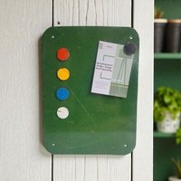 Moogoo Creative Africa Magnettafel aus recycelten Ölfässern mit 5 bunten Magneten - Industrial Upcycling Moogoo Creative Africa Magnettafel aus recycelten Ölfässern mit 5 bunten Magneten - Industrial Upcycling