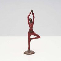 Moogoo Creative Africa Bronze-Skulptur Yoga "Vrksasana" | Einbeinstand, Baum | by Hamidou | verschiedene Farben und Größen