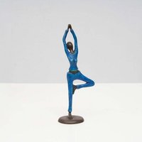 Moogoo Creative Africa Bronze-Skulptur Yoga "Vrksasana" | Einbeinstand, Baum | by Hamidou | verschiedene Farben und Größen