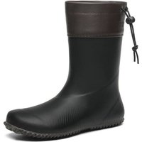 SAGUARO Gummistiefel Barfußschuhe vegan Winter Regen Stiefel Naturkautschuk gefüttert