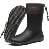 SAGUARO Gummistiefel Barfußschuhe vegan Winter Regen Stiefel Naturkautschuk gefüttert