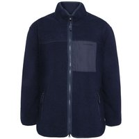 KnowledgeCotton Apparel Lockere Fleecejacke mit Reißverschluss - recycelt - GRS/Vegan