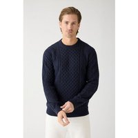 KnowledgeCotton Apparel Cable Knit Strickpullover aus Bio-Baumwolle ROC/GOTS/Vegan