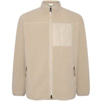 KnowledgeCotton Apparel Lockere Fleecejacke mit Reißverschluss - receycelt - GRS/Vegan