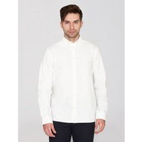 KnowledgeCotton Apparel Regular Hemd HARALD Small Owl Oxford aus Bio-Baumwolle - ROC/GOTS/Vegan