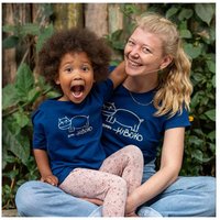 Kipepeo-Clothing HIPPO Kinder T-Shirt Mitternachtsblau. Made in Africa