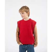 Matona Gestrickter Pullunder für Kinder aus Baumwolle und Wolle / Hug Vest