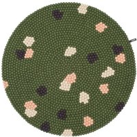 myfelt Terra Filzkugelteppich rund, 100% Schurwolle