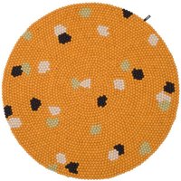 myfelt Terra Filzkugelteppich rund, 100% Schurwolle
