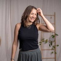 Vresh Clothing Rib Viona - Crop Top aus Biobaumwolle