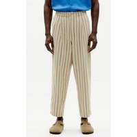 thinking mu Fog Canvas Stripes Luc Pants