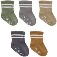 bistyle Baby-Socken Basic 5er-Pack – Kurzsocken, GOTS-zertifiziert, hoher Baumwollanteil Rutschfeste Sohle