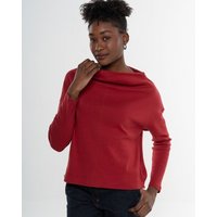 Alma & Lovis Sweater mit Wasserfall-Ausschnitt aus Organic Cotton | Gentle Cascade