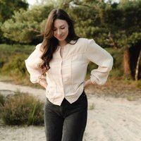 NORDLICHT Musselin Bluse Emi-Langarm aus 100% Bio-Baumwolle