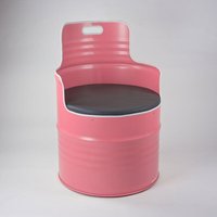 Lockengelöt Sessel (2) aus einem Hamburger Ölfass Lockengelöt Sessel (2) aus einem Hamburger Ölfass