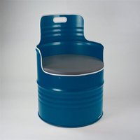 Lockengelöt Sessel (2) aus einem Hamburger Ölfass Lockengelöt Sessel (2) aus einem Hamburger Ölfass