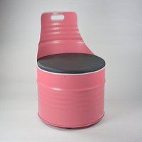 Lockengelöt Sessel aus einem Hamburger Ölfass Lockengelöt Sessel aus einem Hamburger Ölfass