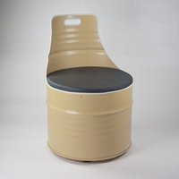 Lockengelöt Sessel aus einem Hamburger Ölfass Lockengelöt Sessel aus einem Hamburger Ölfass