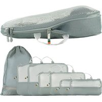 TRAVEL DUDE Packing Cubes mit Kompression aus recycelten Plastikflaschen TRAVEL DUDE Packing Cubes mit Kompression aus recycelten Plastikflaschen