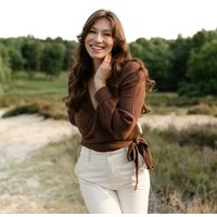 NORDLICHT Musselin Wickelbluse Freda aus 100% Bio-Baumwolle