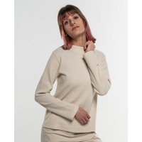 Alma & Lovis Turtleneck Glitzer-Shirt in Waffelpiqué aus Organic Cotton | Pearl Turtle