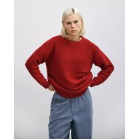Rotholz Gerippter Strickpullover Bio Baumwolle