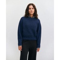 Rotholz Kurzer Strickpullover Recycelte Wolle