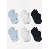 bistyle Baby-Sneaker Socken Basic 6er-Pack – zertifiziert, hoher Baumwollanteil
