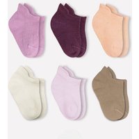 bistyle Baby-Sneaker Socken Basic 6er-Pack – zertifiziert, hoher Baumwollanteil
