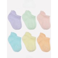 bistyle Baby-Sneaker Socken Basic 6er-Pack – zertifiziert, hoher Baumwollanteil